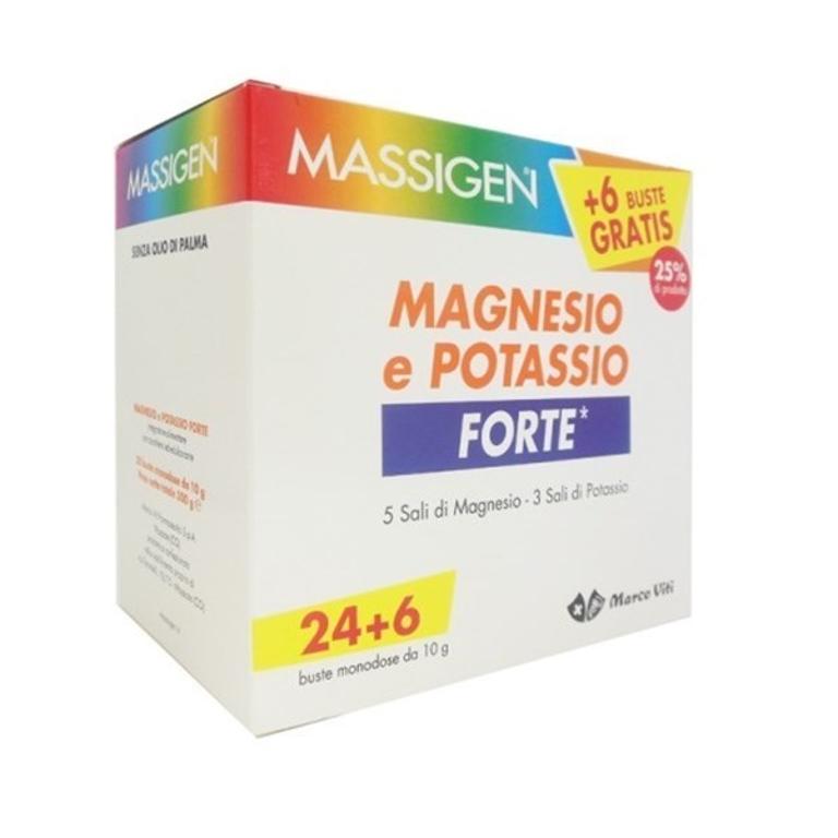 MASSIGEN MAGNESIO POTASSIO FORTE 24+6 BUSTE OMAGGIO